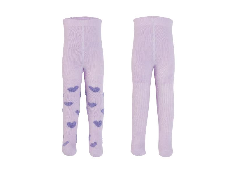 LUPILU® baby gebreide panty met hartjes, voor- en achterkant