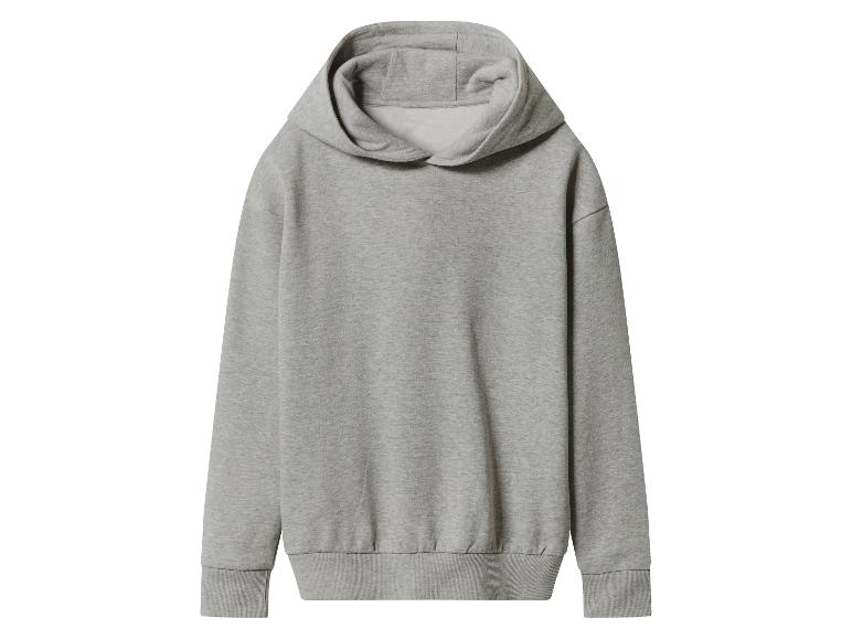 Eenvoudige grijze hoodie op een witte achtergrond
