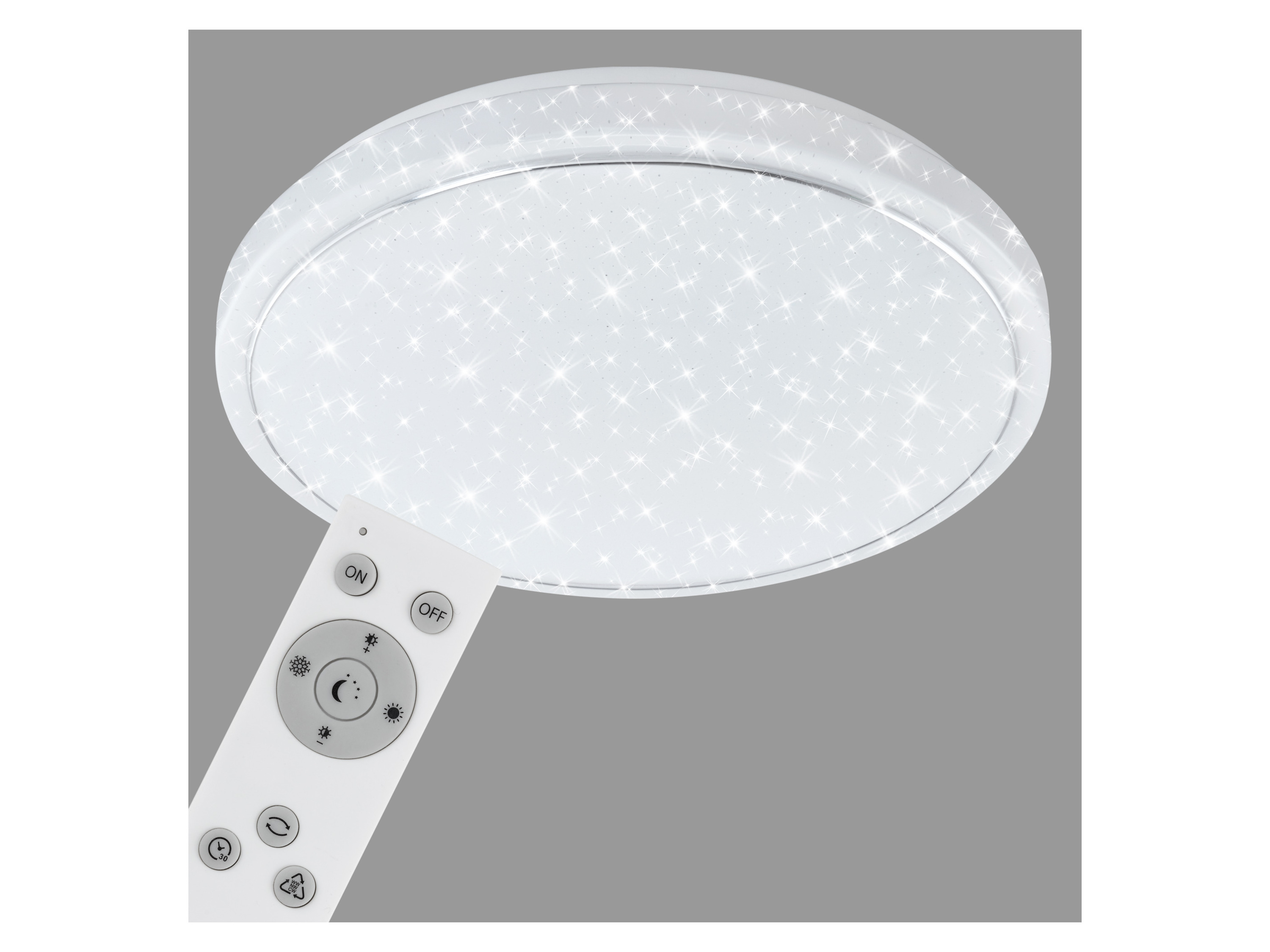 BRILONER LED-plafondlamp met sterreneffect (56 cm diameter met decoratieve ring)