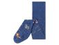 Blauwe baby-tights met antislip stippen en dierprint.