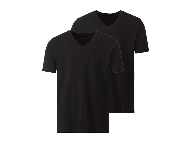 MEXX 2 heren shirts (XL, Zwart, V-hals)