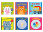 Boekjes voor baby's met flappen, waaronder 'Op de boerderij', 'Mijn lievelingsdieren', 'In de stad', 'In de dierentuin', 'Slaap lekker, lief konijntje!' en 'Kleuren'.