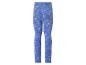 Blauwe kinderlegging met sprookjesfiguren en bloemenprint