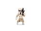Soldatenfiguur in wit pantser met geweer