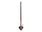 Rood-groene spinnenwebbezem met lange steel