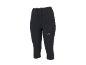 Zwarte capri sportlegging voor dames met trekkoord in de taille.