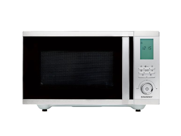 SilverCrest magnetron met digitaal display dat 12:15 toont