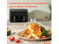 Gebakken kip en groenten met een airfryer, belooft 85% minder olie voor gezonder koken.