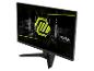 Zwarte gamingmonitor met een verlicht scherm met een felgroen logo en MAG-tekst.