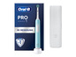 Een Oral-B Pro Series 1 elektrische tandenborstel met oplader en reishoes.