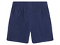 Donkerblauwe shorts met elastische tailleband.
