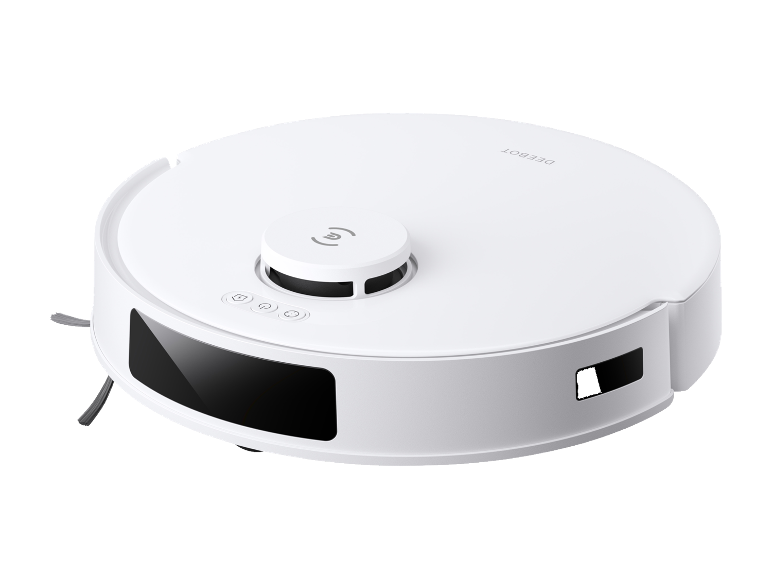 Slimme witte DeeBot robotstofzuiger.
