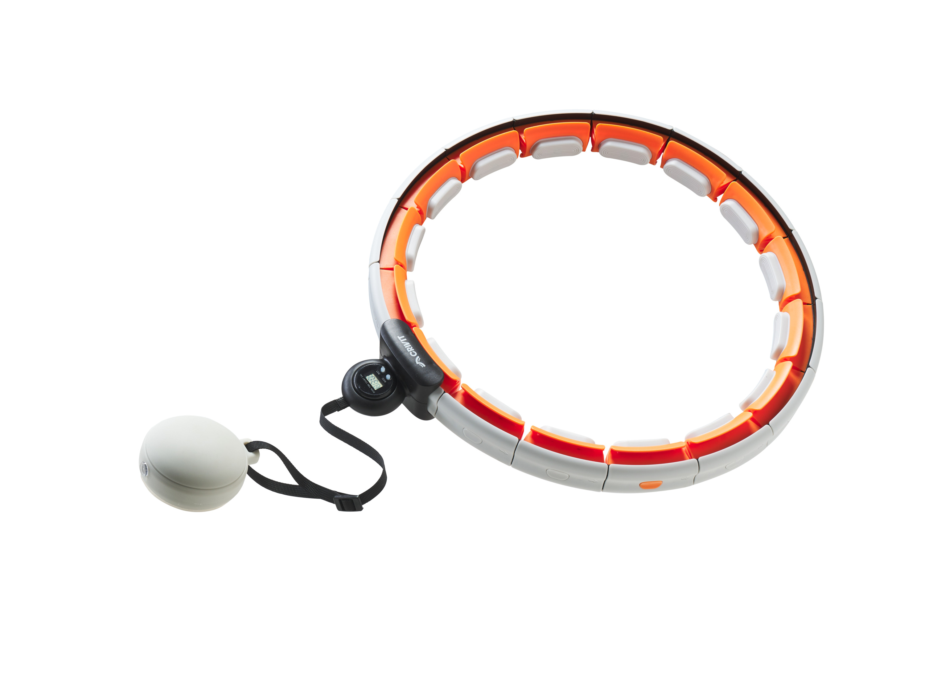 CRIVIT Hoelahoep met gewicht (Oranje)