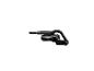 Zwarte draadloze handstofzuiger met 24V 2.5Ah accu.