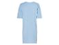 Lichtblauwe t-shirtjurk, casual kleding.