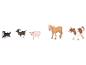 Boerderijdierenspeelgoed: hond, geit, varken, paard en koe.