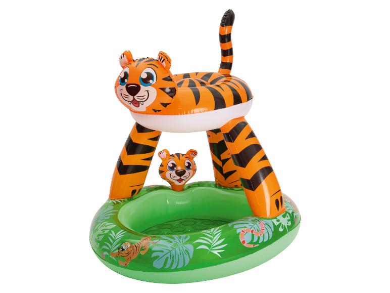 Opblaasbaar tijger zwembad voor kinderen, jungle design.