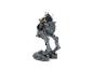 Mandalorian actiefiguur op een AT-ST walker.