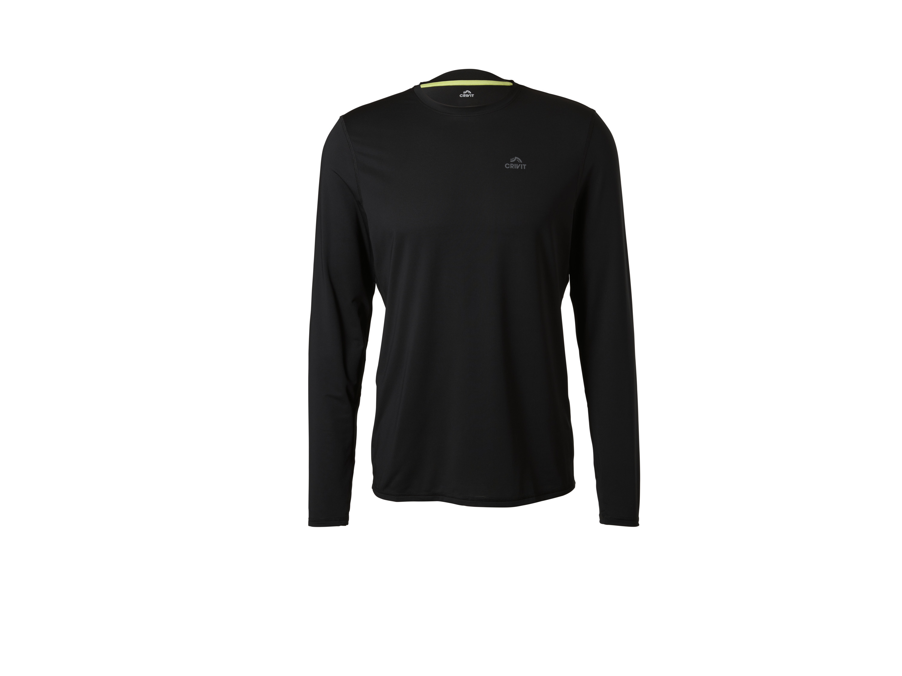 CRIVIT Heren sportshirt (Zwart, S)