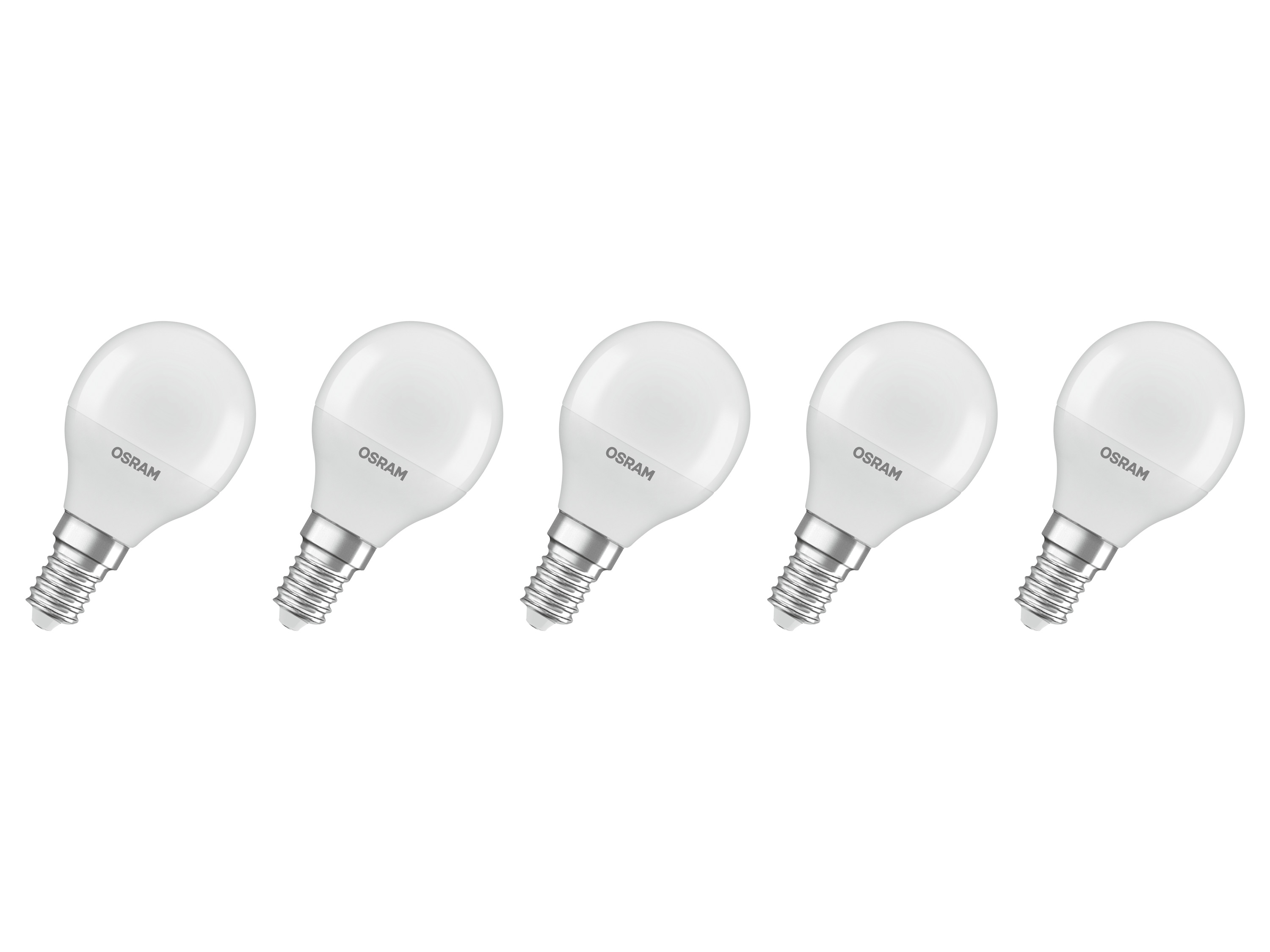 OSRAM Set van 5 LED-lampen LED Base Retro (CLP40, E14, 470lm, Mat)