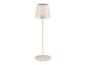 Beige SansIbar staande lamp met minimalistisch ontwerp.