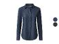 Donkerblauw dames jeans overhemd.