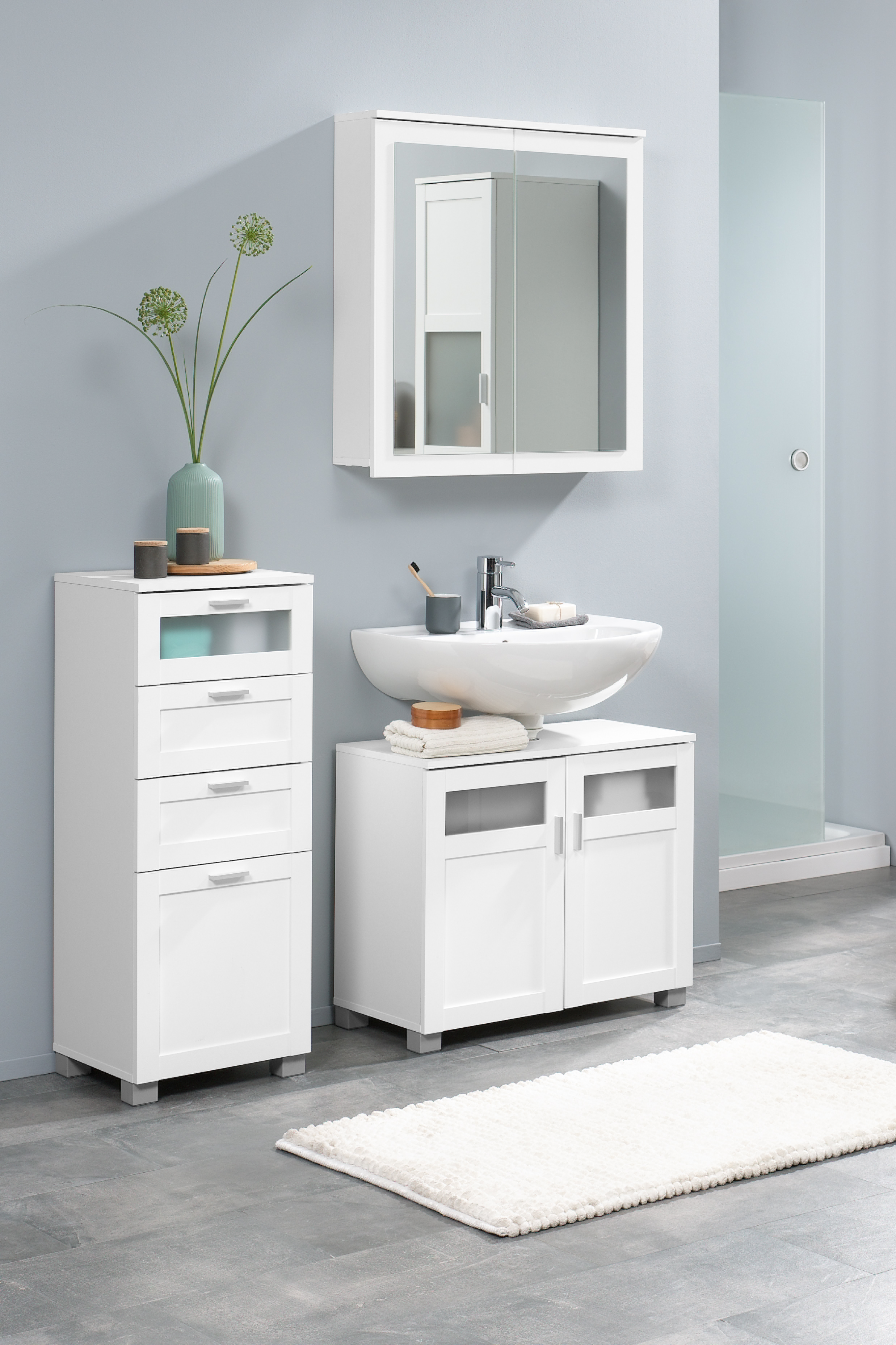 LIVARNO home Badkamermeubel set Basel afbeelding