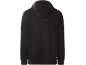 Zwarte herenhoodie, achterkant.