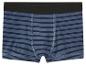 Blauwe en donkerblauwe gestreepte herenboxershort