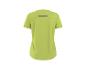 Limegroen sport-T-shirt met korte mouwen en reflecterende details op de rug.