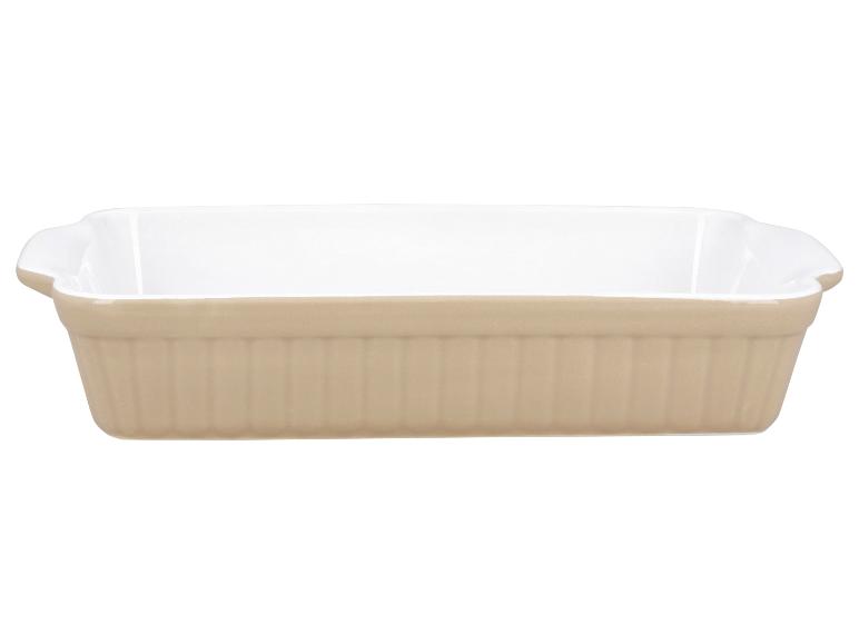 Keramische ovenschaal in beige kleur