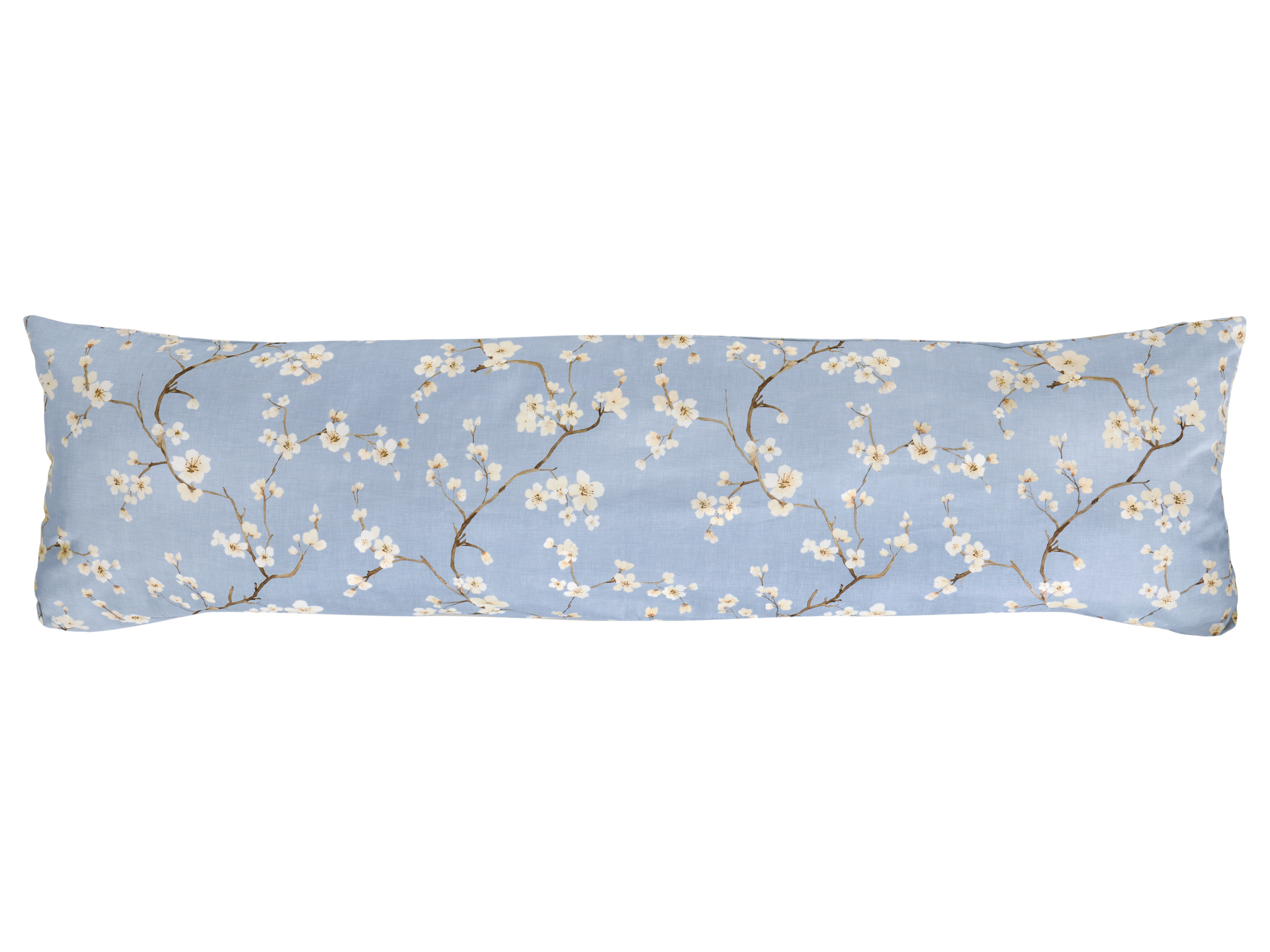 LIVARNO Polyester satijn kussensloop voor zijslaapkussen, 40 x 145 cm (Blauw)