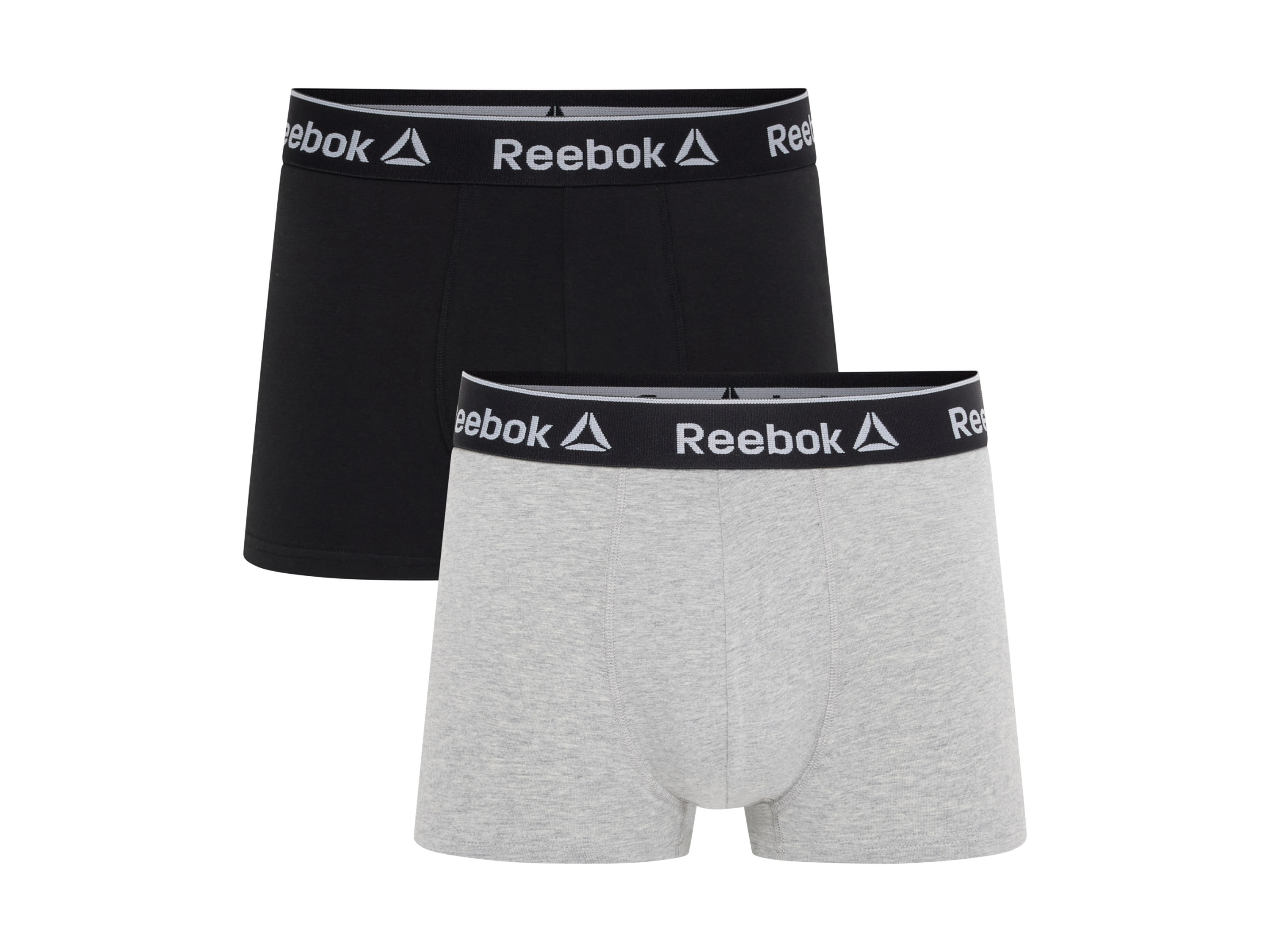 Reebok Set van 2 heren boxers (Zwart/grijs, S)