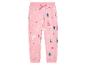 Roze joggingbroek met kerstmotief.