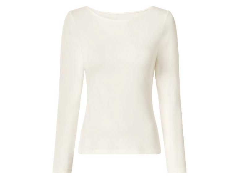 Witte top met lange mouwen voor dames