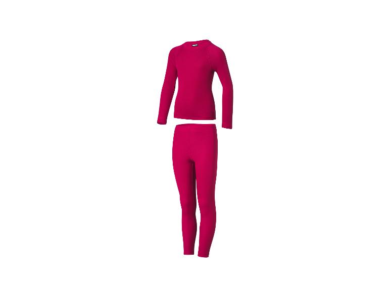 Fuchsia kinder thermopak met lange mouwen en legging.