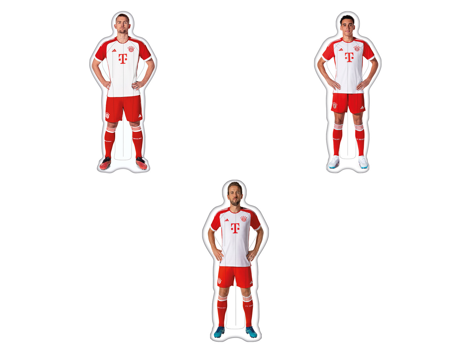FC Bayern München voetbalspeler luchtbed, 186 x 74 cm
