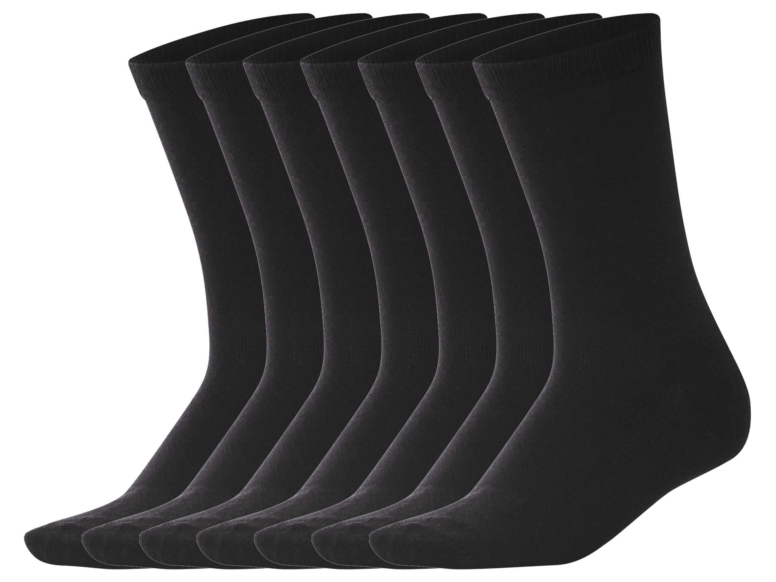 esmara 7 Paar dames sokken (Zwart, 35-38)