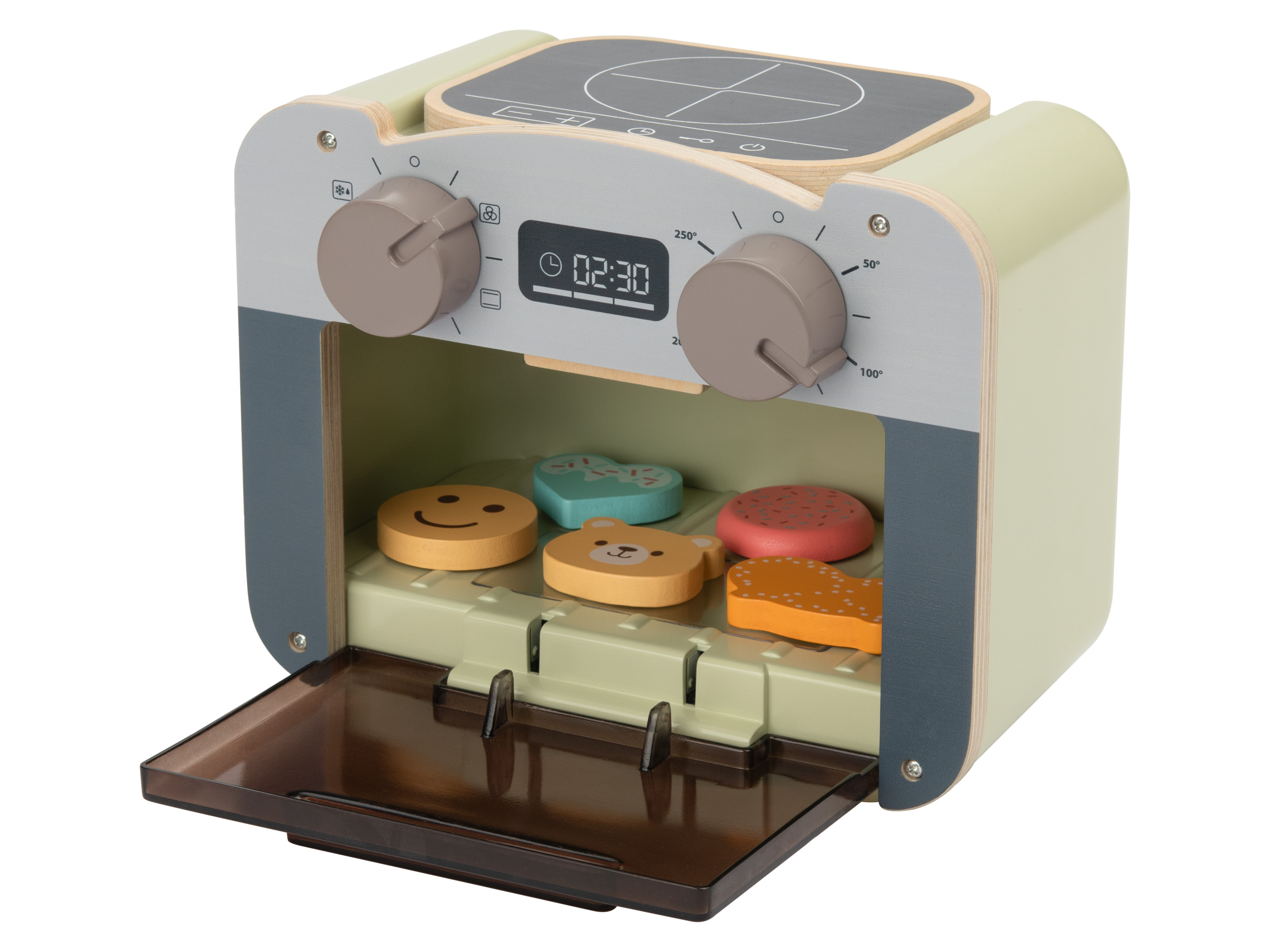 lupilu Houten speelgoed keukenaccessoires (Magnetron) afbeelding