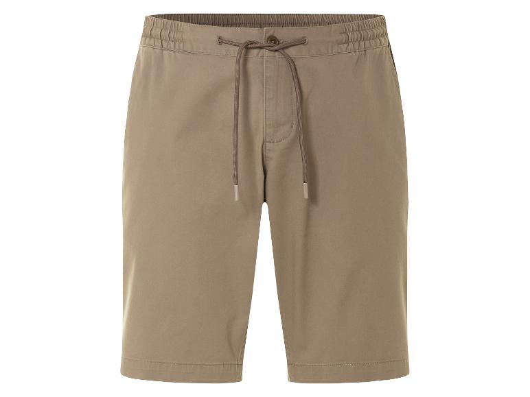 Beige shorts met trekkoord.