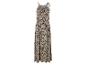 Lange jurk met luipaardprint.