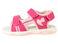 Een roze sandalen voor meisjes met hartjes
