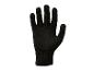 Zwarte gebreide handschoen.