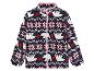 Fleece jas met print van ijsberen en sneeuwvlokken.