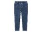 Blauwe denim jeggings voor kinderen met elastische taille en neppe zakken