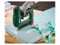 Elektrische tacker met stof en lint op een houten ondergrond, PET 25 E5, Type 55, Type 47