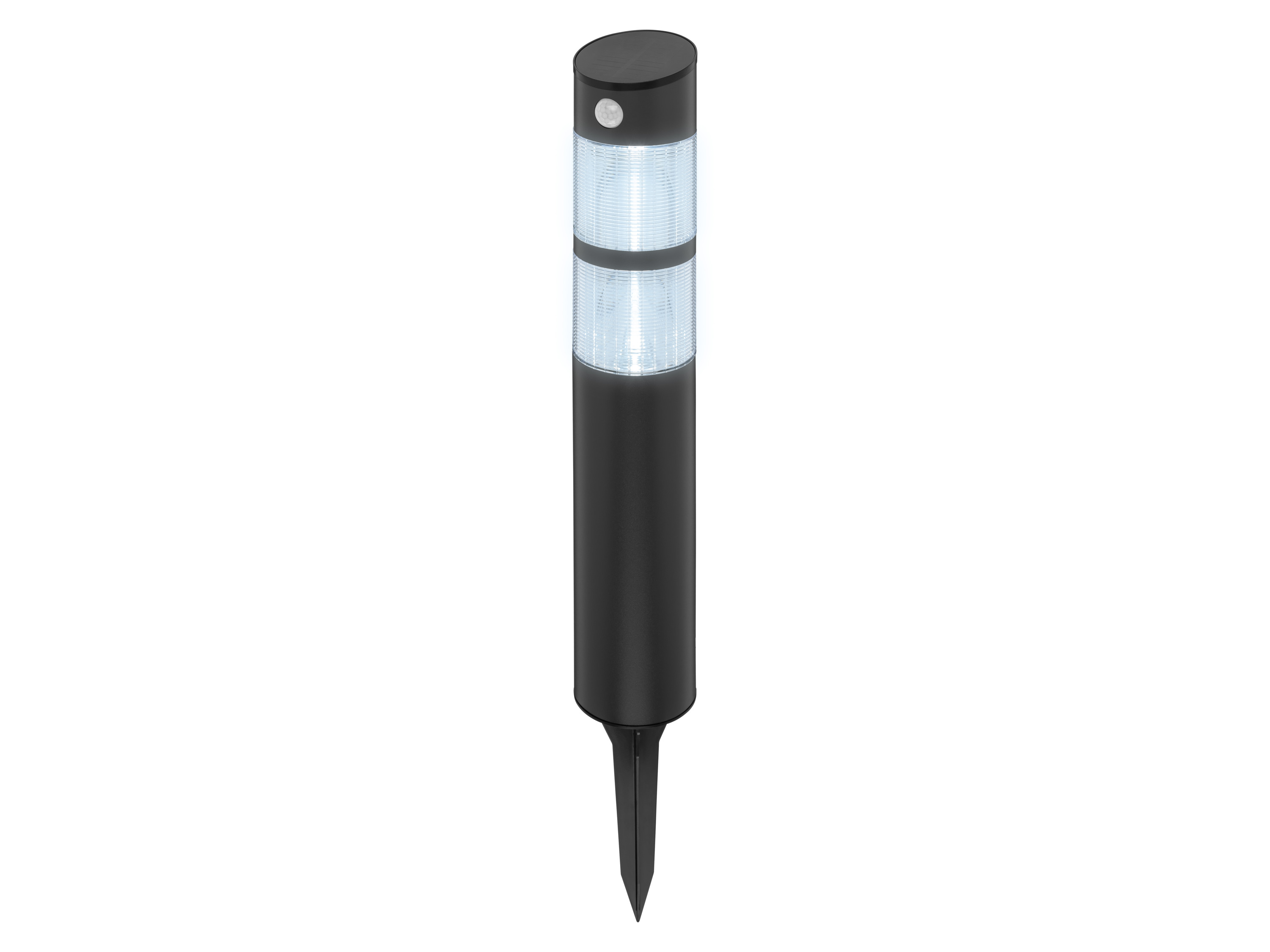 LIVARNO LED-solartuinlamp (antraciet gelakt, rond)