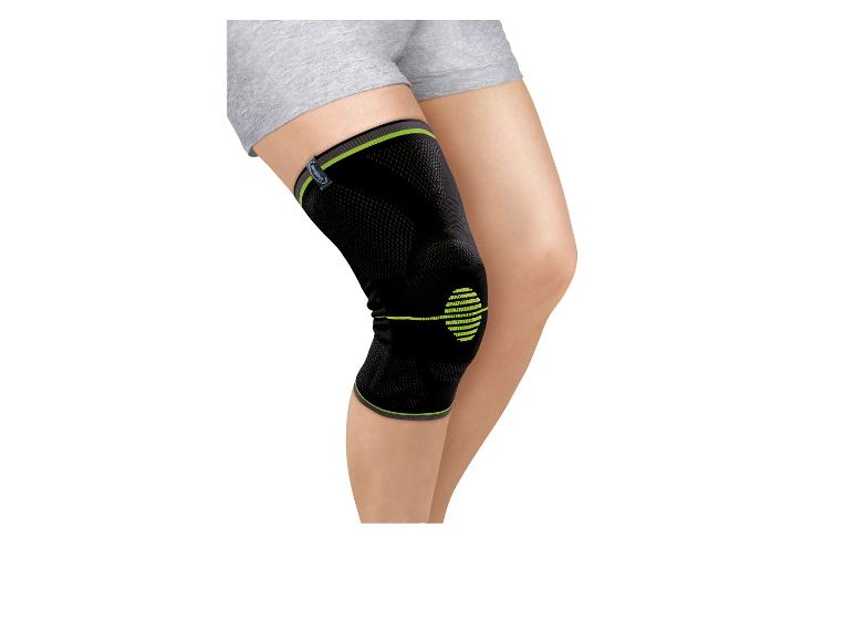 DonJoy Performance sportkniebeschermer in zwart en groen.