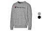 Champion sweater in grijs melange, ook verkrijgbaar in zwart en grijs.