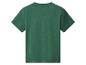 Achterkant van een donkergroen kinder T-shirt met korte mouwen